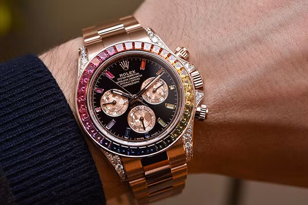 Rolex Daytona Rainbow Rose Gold