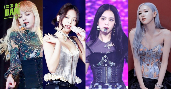 Xu hướng phối áo corset của BLACKPINK phối đồ thường nhật đỏm dáng