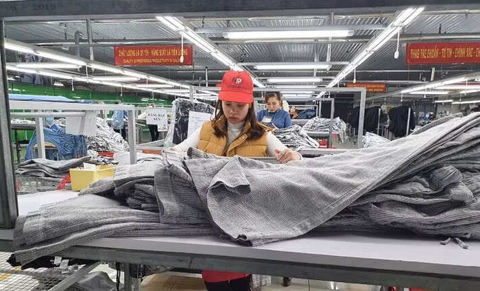 hình ảnh về sản xuất dệt may