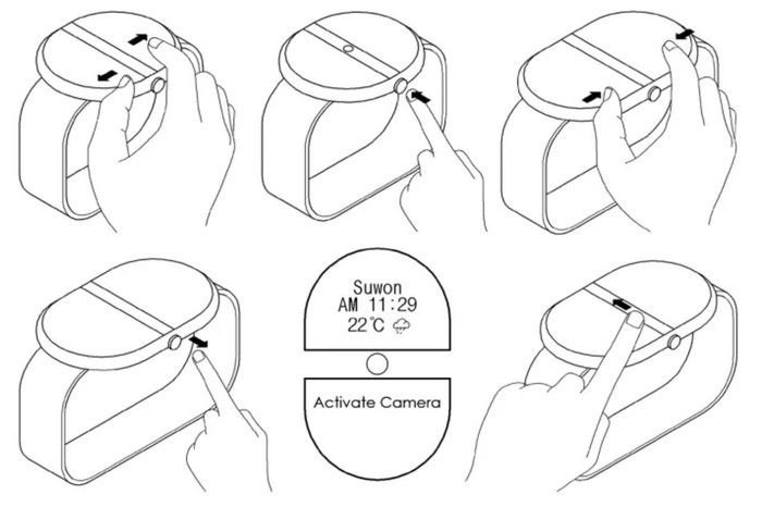 Samsung nộp bằng sáng chế cho đồng hồ thông minh có camera