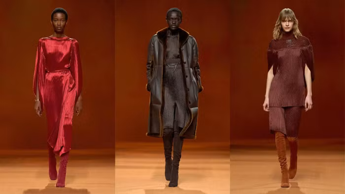 BST Hermès Thu Đông 2023 nguồn cảm hứng từ tóc