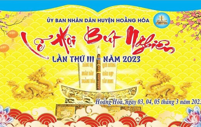 Hoằng Hoá (Thanh Hoá) tổ chức lễ hội Bút Nghiên lần thứ III năm 2023