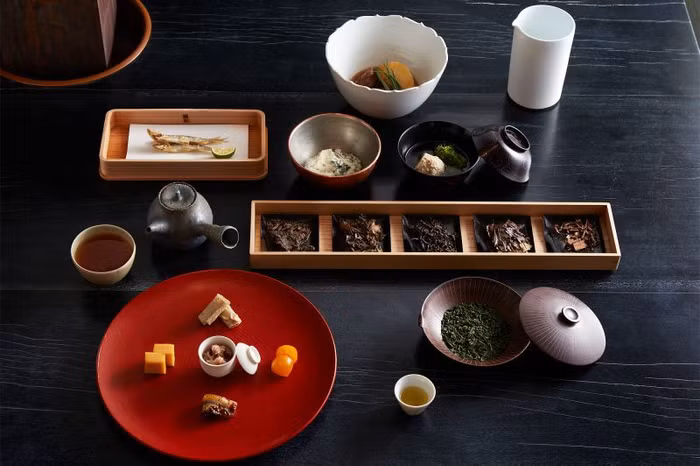 trà chiều tại Ginza Kikunoya