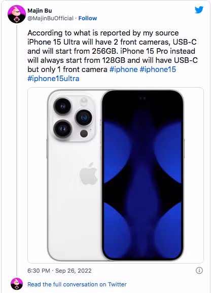 iPhone 15