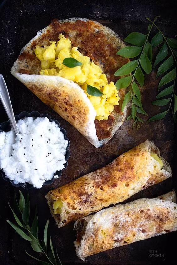 Món masala dosa hấp dẫn của Ấn Độ
