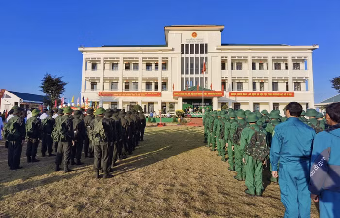 Quang cảnh lễ giao, nhận quân trên địa bàn tỉnh Đắk Nông.