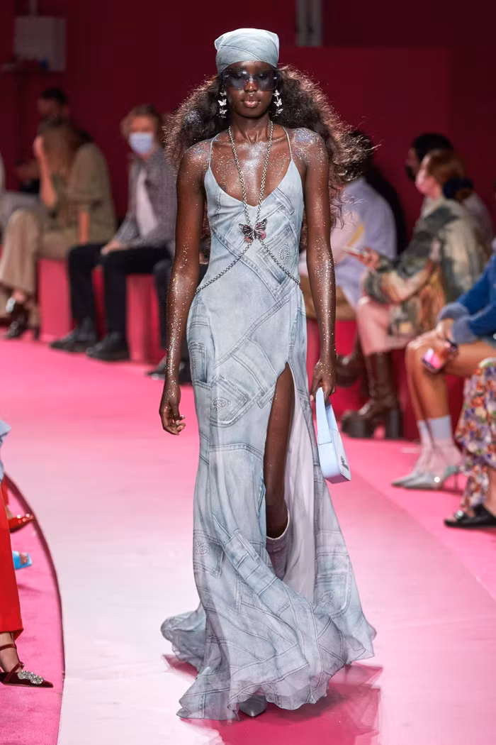 Đầm xẻ tà Blumarine