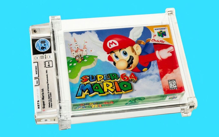 Băng video game Super Mario 64 được bán với giá kỷ lục 1,56 triệu USD