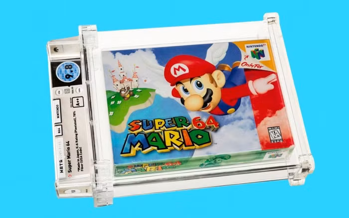 Băng video game Super Mario 64 được bán với giá kỷ lục 1,56 triệu USD