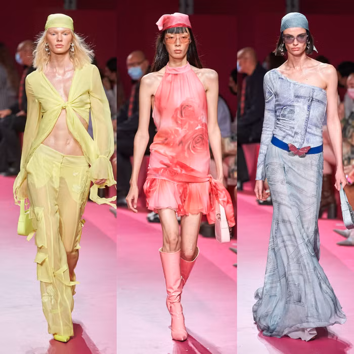 phụ kiện khăn lụa Blumarine's collection