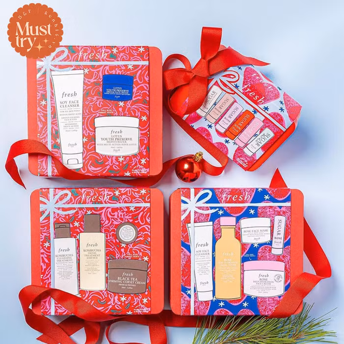 Fresh Beauty Skincare Gift Set - bộ sưu tập chăm sóc sắc đẹp dành riêng cho mùa lễ hội