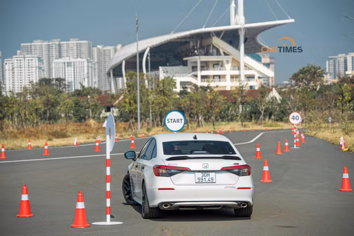 Khu vực lái thử các dòng xe của Honda