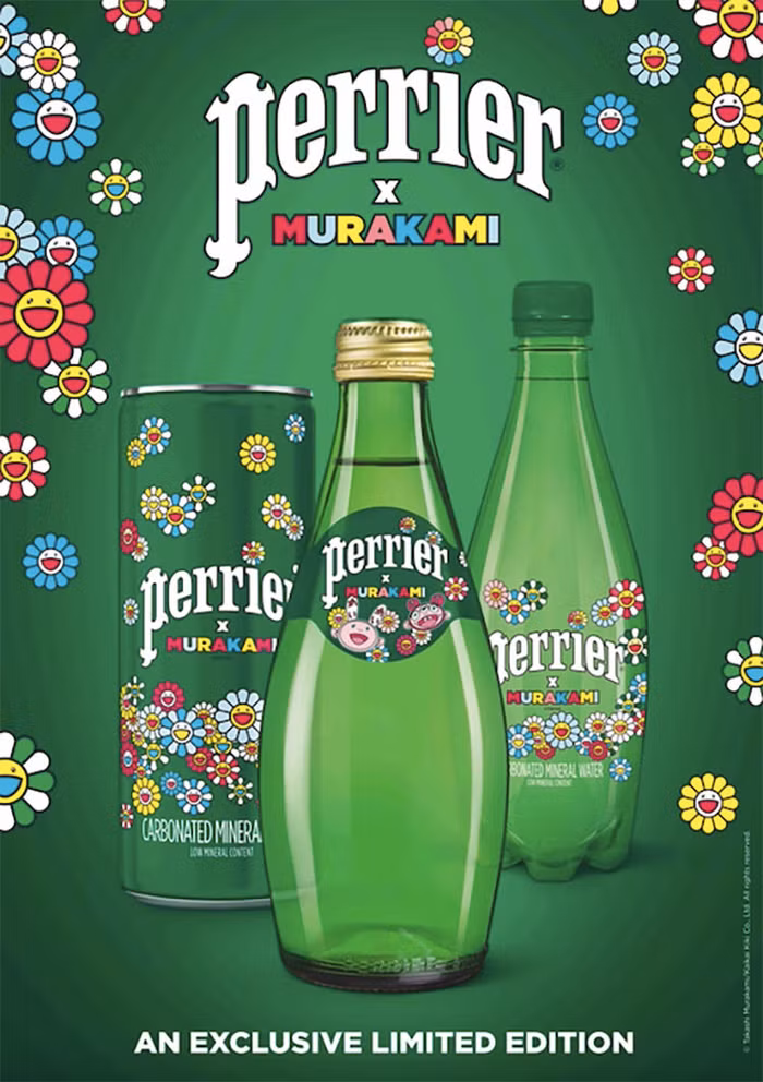 Perrier hợp tác cùng Takashi Murakami ra mắt BST phiên bản giới hạn Perrier x Murakami-4