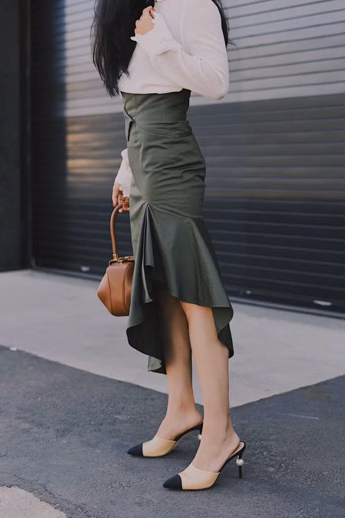 thời trang dép mule chanel