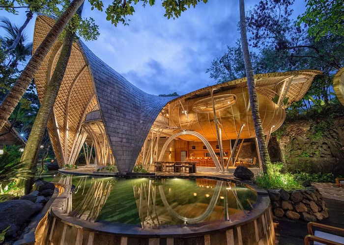 Khu nghỉ dưỡng toàn gỗ ở Bali - 1
