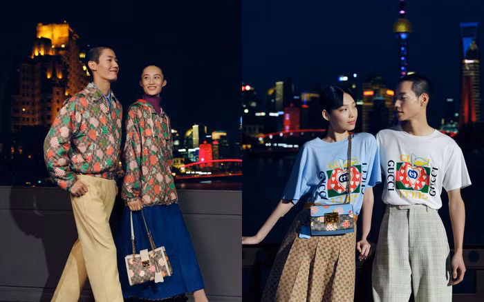 Gucci Les Pommes - Bộ sưu tập mừng lễ thất tịch đáng yêu với họa tiết quả táo