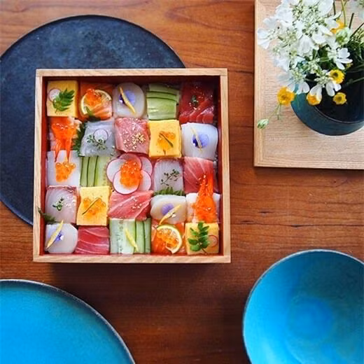 Mosaic sushi - bức tranh tuyệt đẹp của ẩm thực Nhật Bản