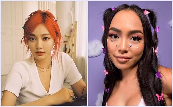 kẹp tóc bươm bướm