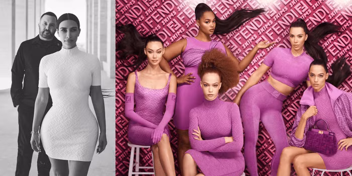 FENDI X SKIMS: Màn bắt tay của song Kim ảnh 1