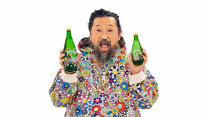 Perrier hợp tác cùng Takashi Murakami ra mắt BST phiên bản giới hạn Perrier x Murakami