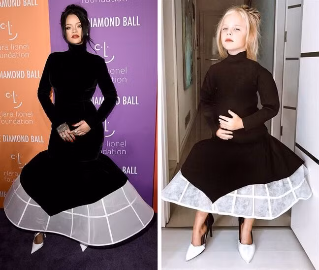 Bé gái 8 tuổi “gây bão” MXH với phong cách thời trang thảm đỏ cực chất ảnh 4