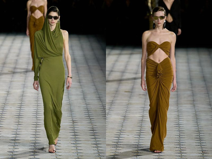 BST Saint Laurent Xuân Hè 2023: Sự kín đáo và vẻ đẹp gợi cảm ảnh 1