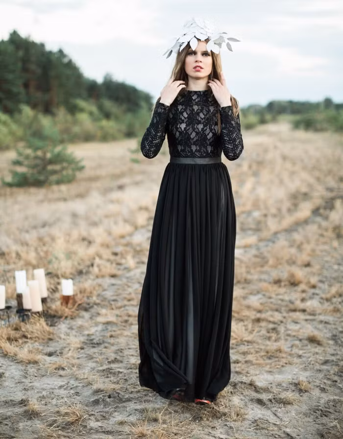 Xu hướng váy cưới màu đen được ưa chuộng trong đại dịch-9