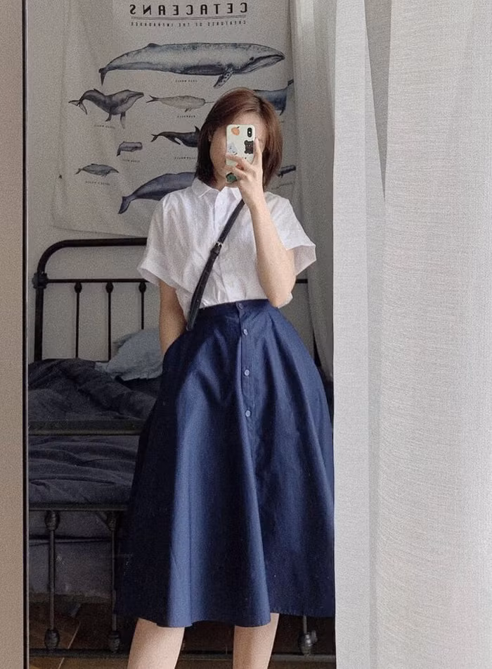 Gợi ý hay ho cho nàng yêu thích áo sơ mi tay ngắn-4