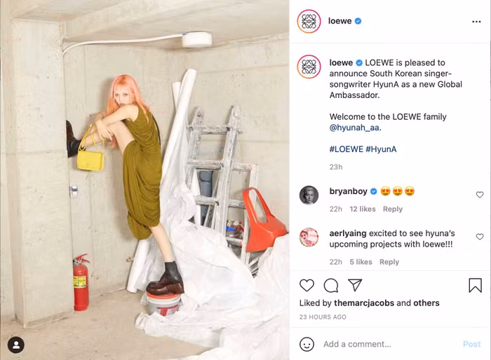 HyunA trở thành đại sứ toàn cầu của LOEWE