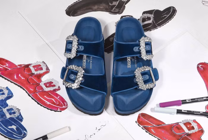 Birkenstock “sang trọng hoá” hình ảnh thương hiệu với dự án hợp tác cùng Manolo Blahnik