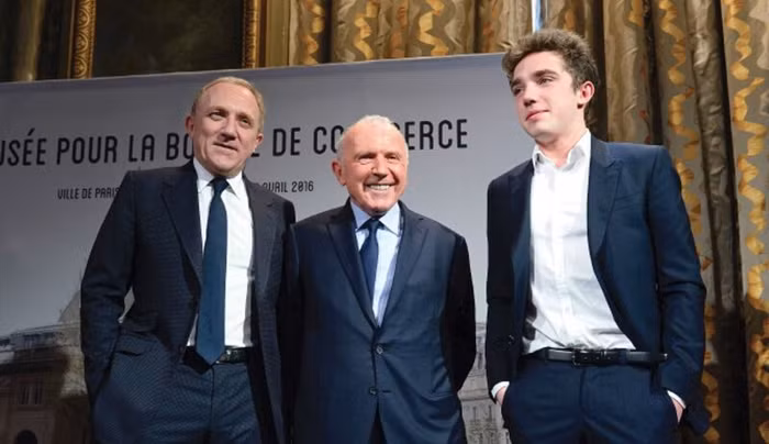 Từ trái qua: François-Henri Pinault, François Pinault và François III