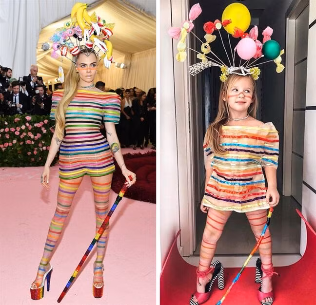 Bé gái 8 tuổi “gây bão” MXH với phong cách thời trang thảm đỏ cực chất ảnh 9