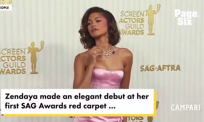 Zendaya ở SAG 2023 (video:PageSix)