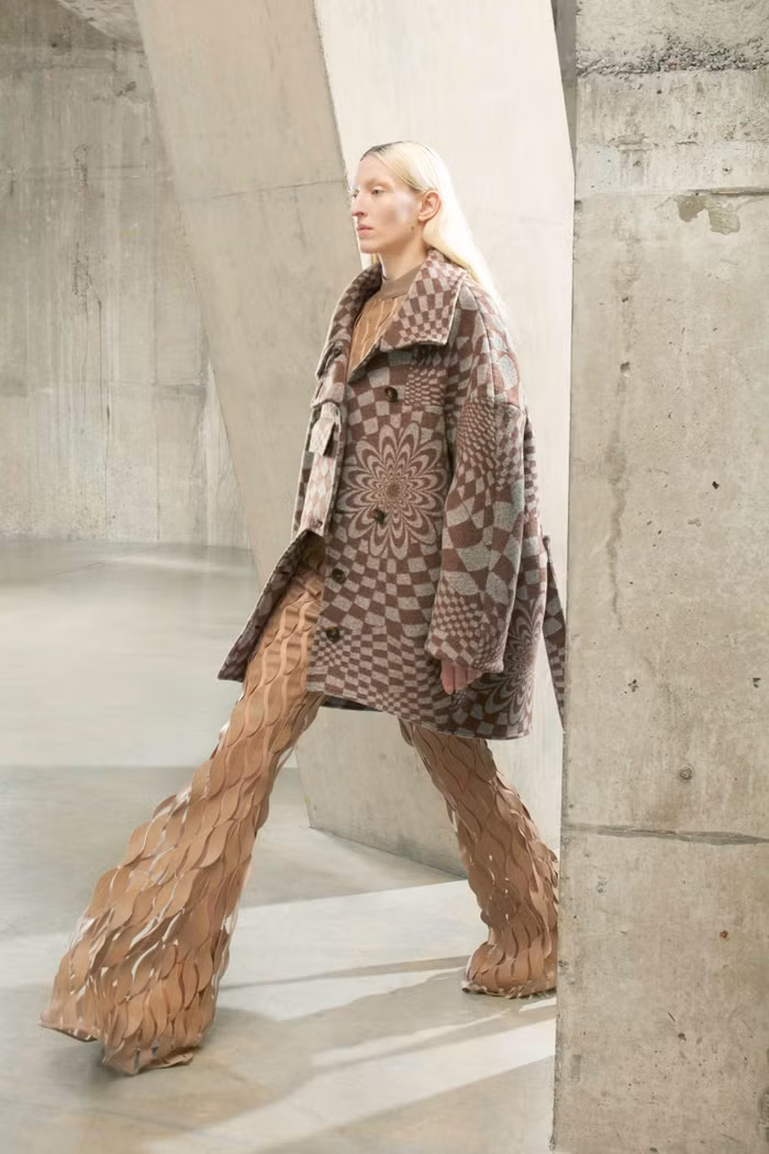 stella mccartney áo blazer họa tiết