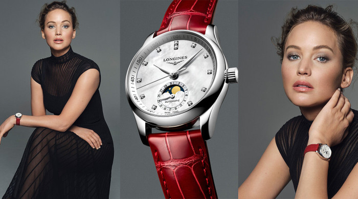 Longines Master trên tay Jenifer Lawrence trang trọng, thanh lịch