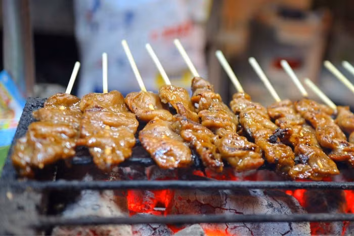 satay thịt lợn