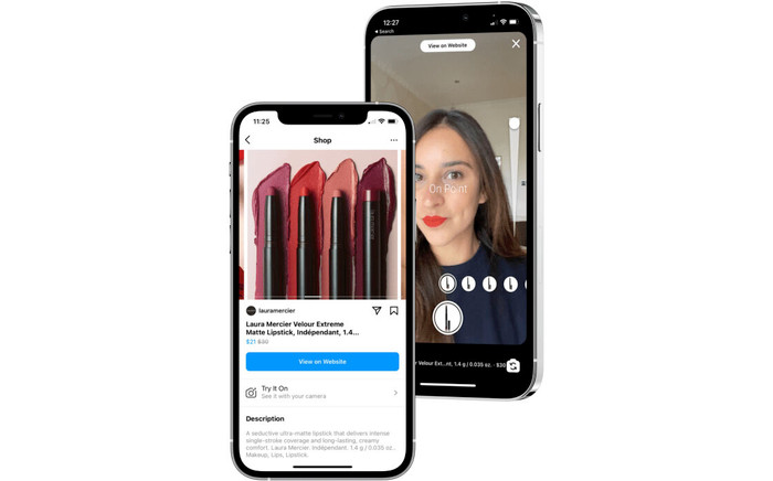 Khám phá tính năng “try-on” trên Instagram Shopping