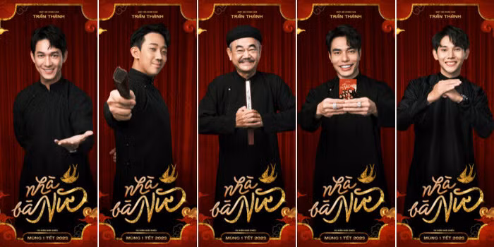 cast Nhà Bà Nữ chúc Tết