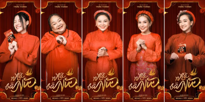 cast Nhà Bà Nữ chúc Tết