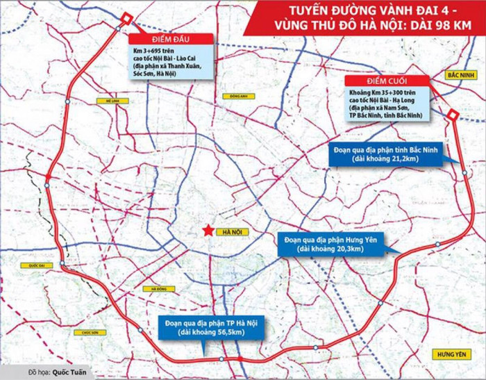 Hà Nội thông qua chủ trương xây dựng tuyến đường Vành đai 4 - Vùng Thủ đô