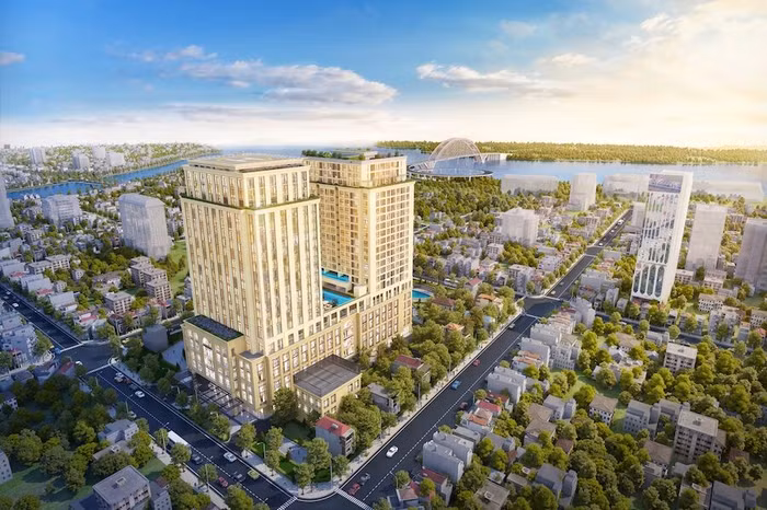 BRG Legend là tòa tháp căn hộ hạng sang duy nhất sánh đôi cùng Khách sạn Hilton danh tiếng