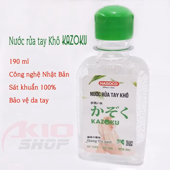 Nước rửa tay khô Kazoku được các gian hàng thương mại điện tử giới thiệu trên shopee là sát khuẩn 100%