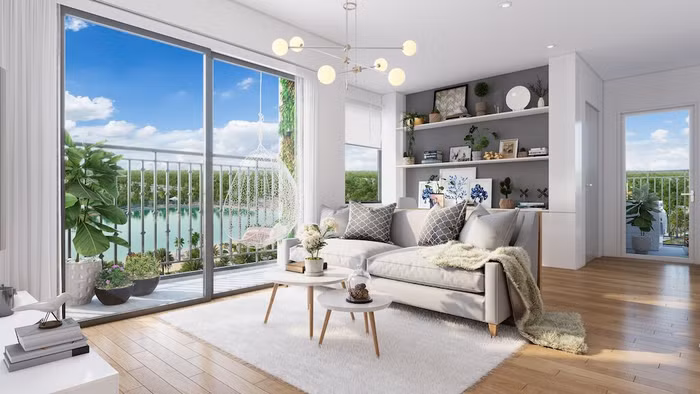 Phong cách thiết kế căn hộ theo kiểu Tây Âu với không gian mở.