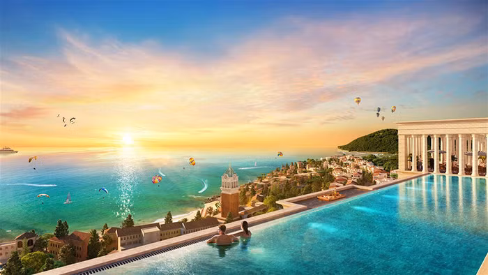 Tầm view biển đắt giá ở tổ hợp căn hộ cao tầng đầu tiên tại Phú Quốc