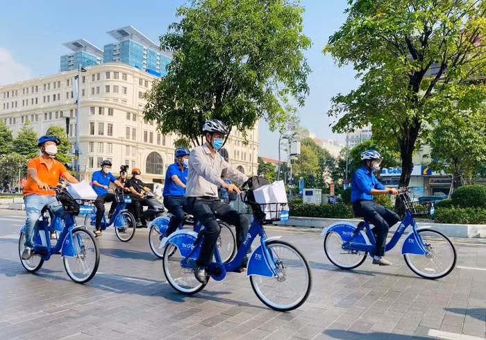 Dịch vụ xe đạp công cộng được triển khai tại TP.HCM