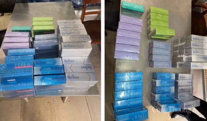 Thuốc lá nhập lậu được Chi cục Hải quan cửa khẩu sân bay quốc tế Tân Sơn Nhất bắt giữ do tiếp viên hàng không thực hiện