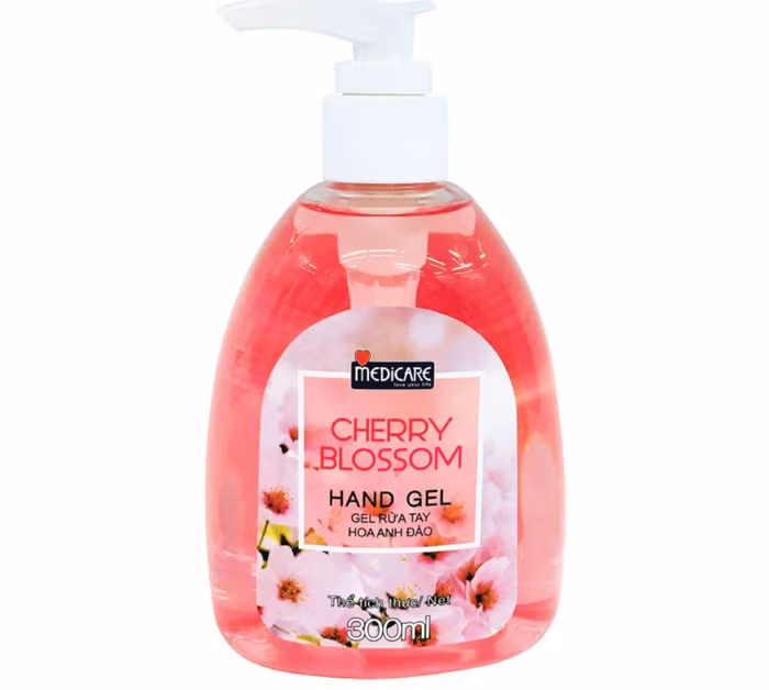 Sản phẩm mỹ phẩm Medicare Gel rửa tay Hoa Anh Đào Cherry Blossom Hand Gel 300ml