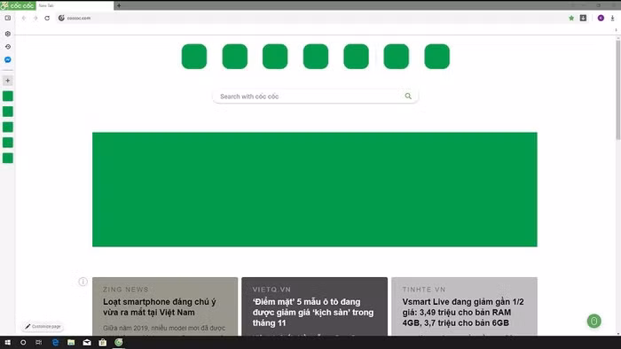 Người dùng có thể đọc tin tức ngay khi mở tab mới trên trình duyệt