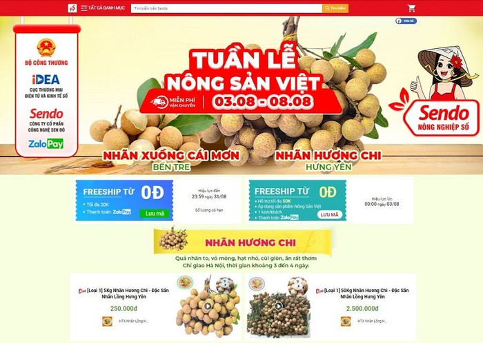 Nhãn lồng Hưng Yên từng bước lên các sàn thương mại điện tử trong mùa dịch