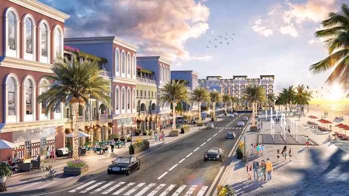 Shophouse tại Western Village sở hữu vị trí đắt giá với view biển